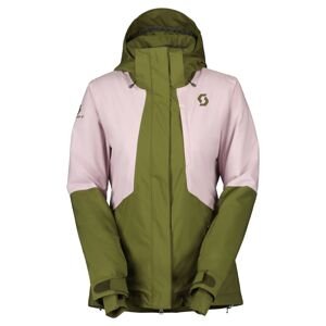 Dámská bunda SCOTT Jacket W's Ultimate Dryo 10, Fir Green/Cloud Pink (vzorek) velikost: M