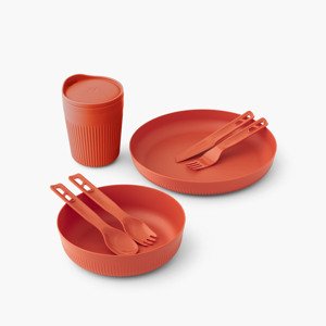 Sada nádobí Sea to Summit Passage Dinnerware Set -  7 kusů barva: oranžová