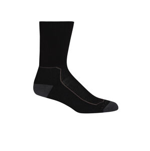 dámské merino ponožky ICEBREAKER Wmns Hike+ Medium Crew, Black/Monsoon/Mink (vzorek) velikost: M