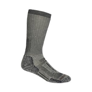 pánské merino ponožky ICEBREAKER Mens Mountaineer Mid Calf, Jet Heather/Espresso velikost: L