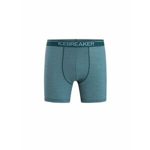 ICEBREAKER Mens Anatomica Boxers, Green Glory/Astral Blue velikost: XL