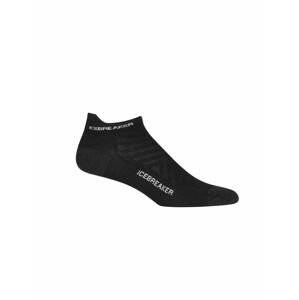 dámské merino ponožky ICEBREAKER Wmns Run+ Ultralight Micro, Black/Snow velikost: M