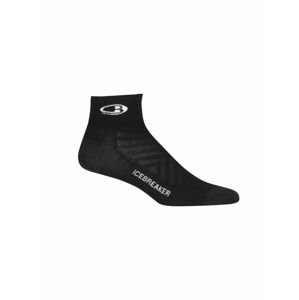 dámské merino ponožky ICEBREAKER Wmns Run+ Ultralight Mini, Black/Snow velikost: M