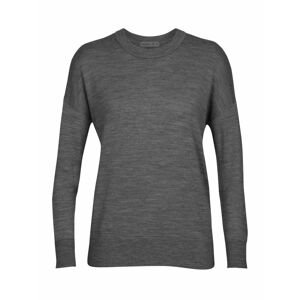 dámský svetr ICEBREAKER Wmns Shearer Crewe Sweater, Gritstone HTHR velikost: S