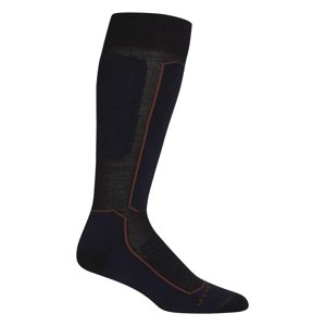 dámské merino ponožky ICEBREAKER Wmns Ski+ Medium OTC, Black/Royal Navy/Espresso velikost: L
