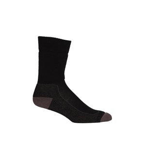 pánské merino ponožky ICEBREAKER Mens Hike+ Medium Crew, Black/Mink/Monsoon velikost: M