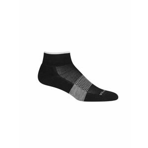 dámské merino ponožky ICEBREAKER Wmns Multisport Light Mini, Black/Snow/Metro Heather velikost: L