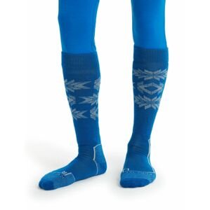 pánské ponožky ICEBREAKER Mens Ski+ Light OTC Ski Heritage, Lazurite/Snow velikost: L