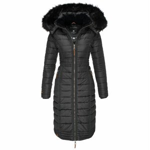 Dámský prošívaný dlouhý kabát UMAY Navahoo - BLACK Velikost: XL
