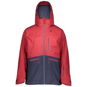 Pánská bunda SCOTT Jacket M's Ultimate DRX, wine red/blue nights velikost: L