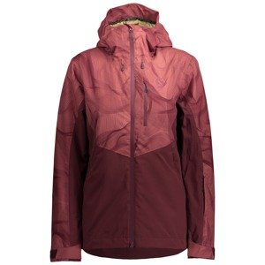 Dámská lyžařská bunda SCOTT Jacket W's Ultimate Dryo, amaranth red prt/amaranth red (vzorek) velikost: M