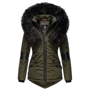 Dámská zimní bunda s kapucí Nirvana Navahoo - OLIVE Velikost: L