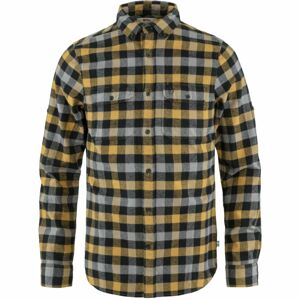 Pánská košile dlouhý rukáv FJÄLLRÄVEN Skog Shirt M, Buckwheat Brown-Black (vzorek) velikost: L