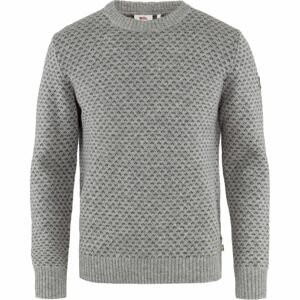 FJÄLLRÄVEN Övik Nordic Sweater M, Grey velikost: L
