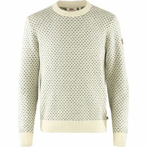 FJÄLLRÄVEN Övik Nordic Sweater M, Chalk White velikost: L