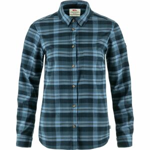 Dámská košile dlouhý rukáv FJÄLLRÄVEN Singi Fjäll Shirt W, Mountain Blue-Dark Navy (vzorek) velikost: S