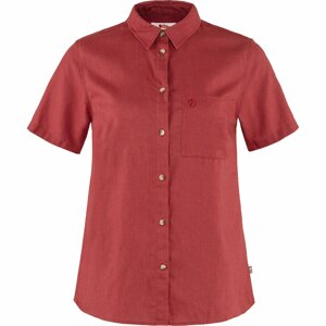 FJÄLLRÄVEN Övik Travel Shirt SS W, Raspberry Red velikost: S