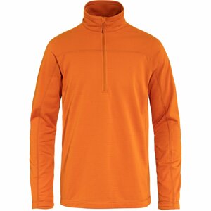 FJÄLLRÄVEN Abisko Lite Fleece Half Zip M, Sunset Orange velikost: M