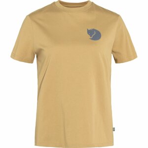 FJÄLLRÄVEN Fox Boxy Logo Tee W, Dune Beige velikost: S