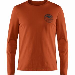 Pánské triko dlouhý rukáv FJÄLLRÄVEN Forever Nature Badge LS T-Shirt M, Autumn Leaf (vzorek) velikost: M