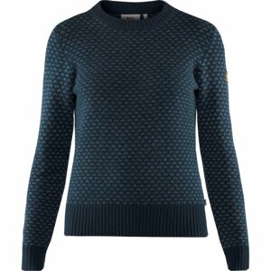 FJÄLLRÄVEN Övik Nordic Sweater W, Dark Navy velikost: S