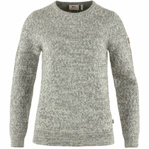 Dámský svetr FJÄLLRÄVEN Övik Structure Sweater W, Eggshell-Grey (vzorek) velikost: S