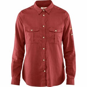 FJÄLLRÄVEN Övik Travel Shirt LS W, Raspberry Red velikost: S