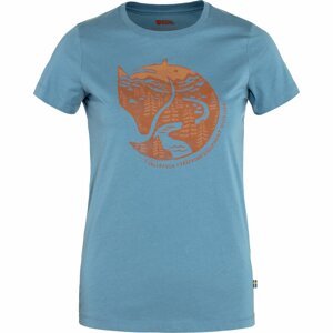 FJÄLLRÄVEN Arctic Fox T-shirt W, Dawn Blue-Terracotta Brown velikost: S