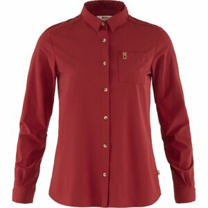 Dámská košile dlouhý rukáv FJÄLLRÄVEN Övik Lite Shirt LS W, Pomegranate Red velikost: S