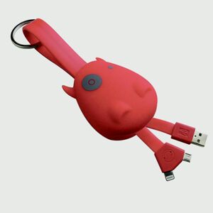 Munkees USB nabíjecí redukce - klíčenka na Micro USB a Lightning IOS(Apple)