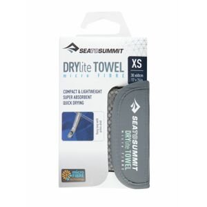 Ručník Sea to Summit DryLite Towel velikost: X-Small 30 x 60 cm, barva: šedá
