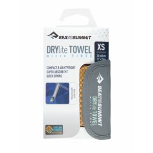 Ručník Sea to Summit DryLite Towel velikost: X-Small 30 x 60 cm, barva: oranžová