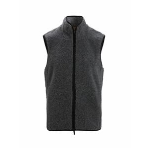 ICEBREAKER Mens RealFleece™ High Pile Vest, Gritstone Heather/Black (vzorek) velikost: M