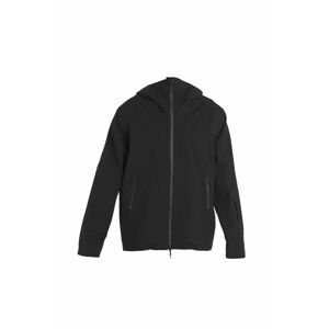 ICEBREAKER Mens Merino Shell+ Peak Hooded Jacket, Black (vzorek) velikost: M