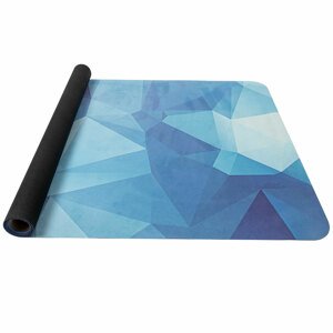 Karimatka YATE Yoga mat přírodní guma, vzor K, 1 mm - modrá krystal
