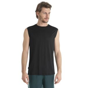 Pánské merino tílko ICEBREAKER Mens Merino 125 Cool-Lite™ Sphere III Tank, Black velikost: L