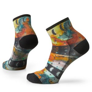 Smartwool W BIKE ZC CELESTIAL PRINT ANKLE multi color Velikost: M dámské ponožky
