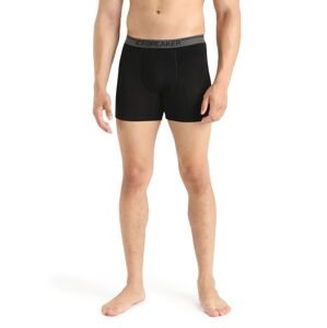 Pánské boxerky ICEBREAKER Mens Anatomica Boxers w Fly, Black velikost: M