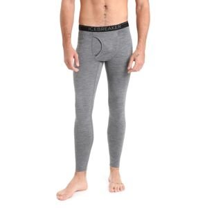 Pánské spodky ICEBREAKER Mens 200 Oasis Leggings w Fly, Gritstone Heather velikost: XL