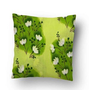 Top textil Povlak na polštářek Zelené květy 40x50 cm - II. jakost