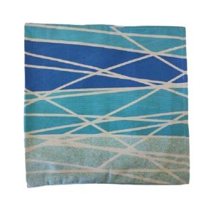 Top textil Povlak na polštářek Modrý pruh 40x50 cm knoflík - II. jakost