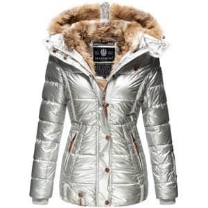 Dámská zimní bunda s kapucí NEKOO Marikoo - SILVER Velikost: L