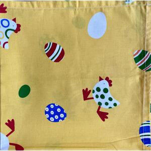 Top textil Velikonoční ubrus Barevná kuřátka 70x140 cm