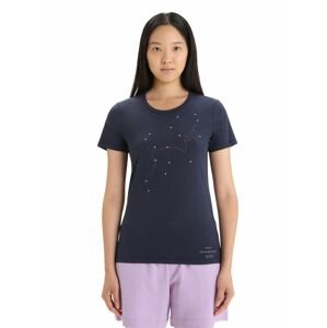 ICEBREAKER Wmns Central Classic SS Tee Tour du Mont Blanc, Midnight Navy velikost: M