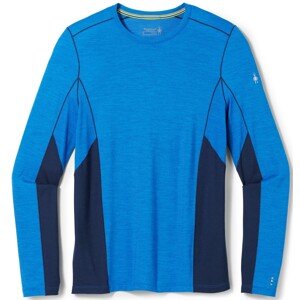 Smartwool MERINO SPORT LONG SLEEVE CREW laguna blue-deep navy Velikost: M pánské tričko s dlouhým rukávem