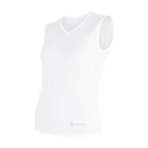 SENSOR COOLMAX AIR dámské triko bez rukávu V-neck bílá Velikost: L