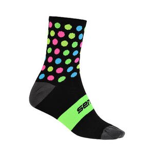 SENSOR PONOŽKY DOTS černá/multi Velikost: 3/5 ponožky