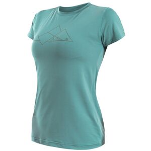 SENSOR COOLMAX TECH MOUNTAINS dámské triko kr.rukáv mint Velikost: XL dámské tričko s krátkým rukávem