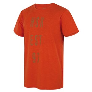 Husky Pánské funkční triko Tingl M orange Velikost: XXL pánské tričko s krátkým rukávem