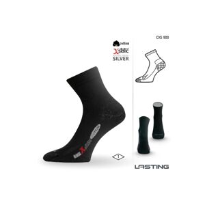 Lasting CXS 900 černé ponožky se stříbrem Velikost: (34-37) S ponožky